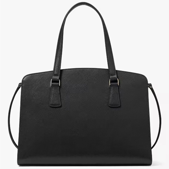 Kate Spade Black Saffiano Leather Perry Medium Satchel NWT - Picture 4 of 13